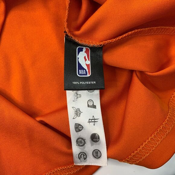 Phoenix Suns T Shirt Mens L Large Orange Devin Booker Sweat Wicking Crew Neck - Picture 6 of 10